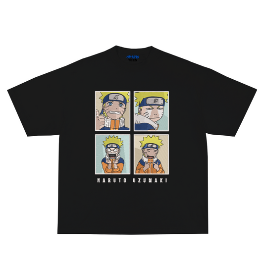 Moods of Naruto Embroidery Oversized Tee