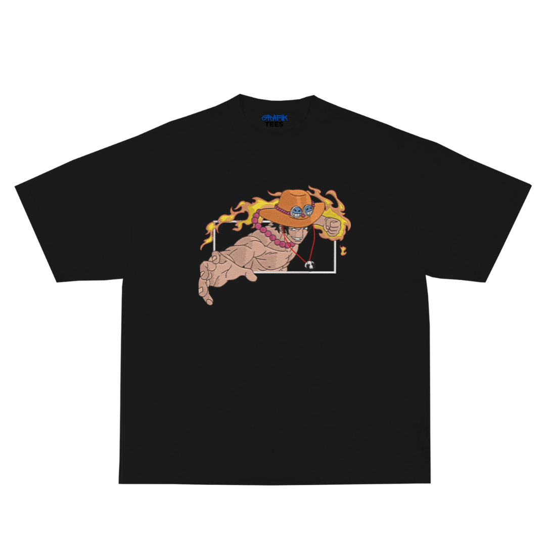 Ace Embroidery + Printed Oversized Tee
