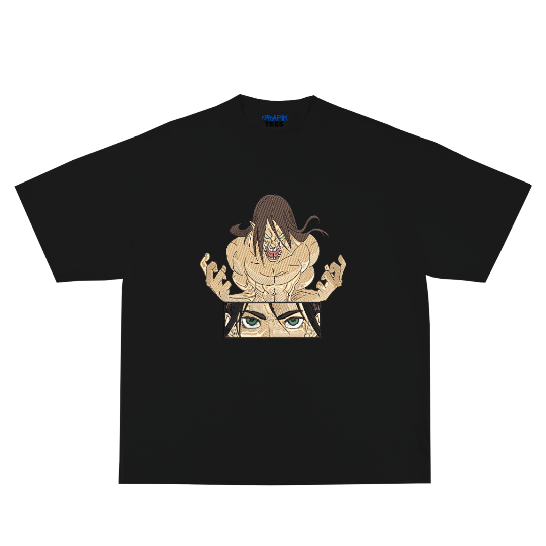 Eren Embroidery Oversized Tee