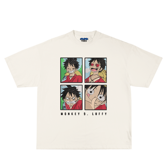 Moods of Luffy Embroidery Oversized Tee